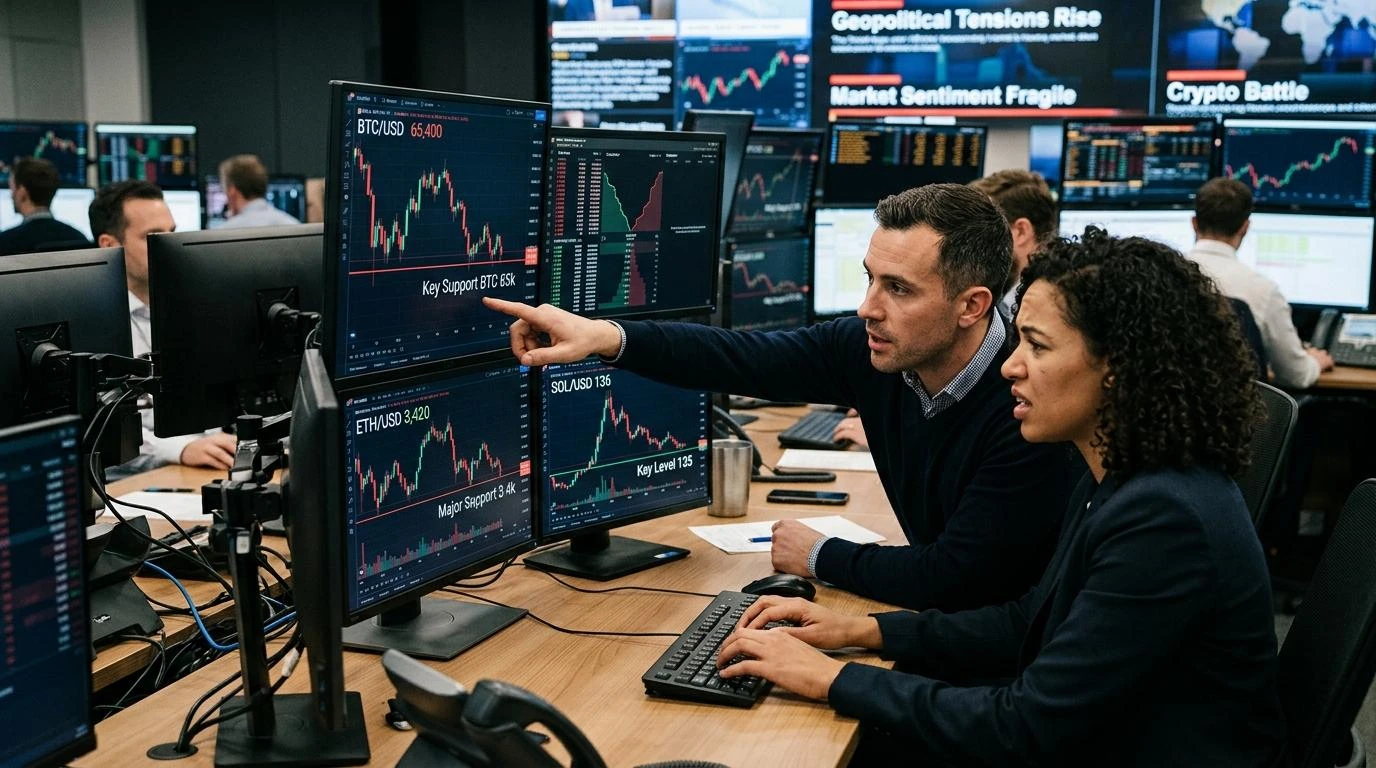 Institutional digital asset trading desk