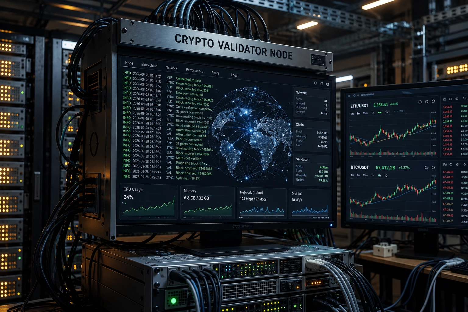 Blockchain validator node infrastructure